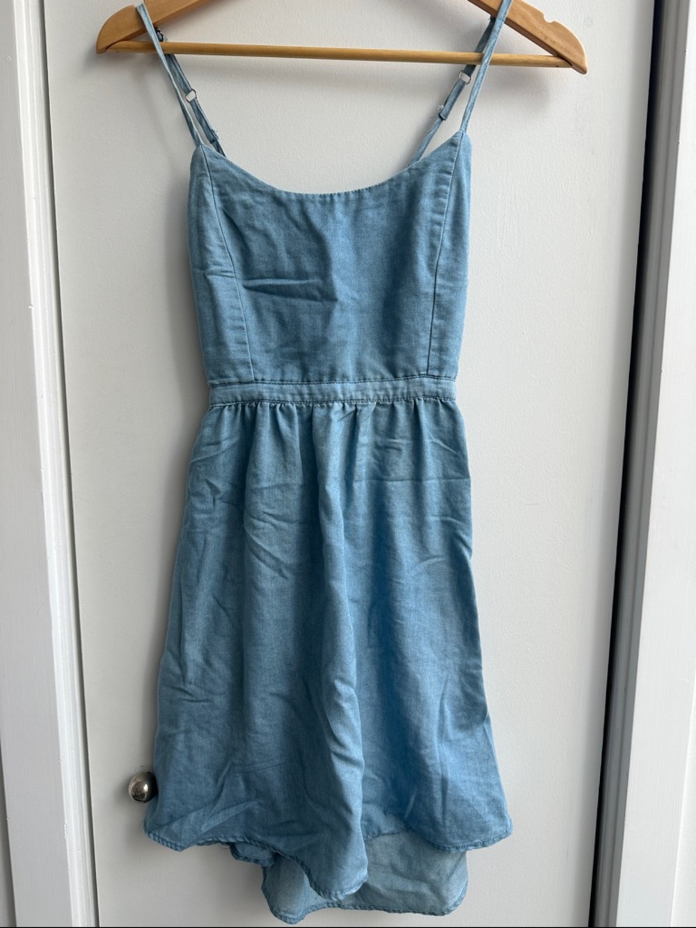 Bluenotes Light Blue Strapless Sundress with Adjustable Straps